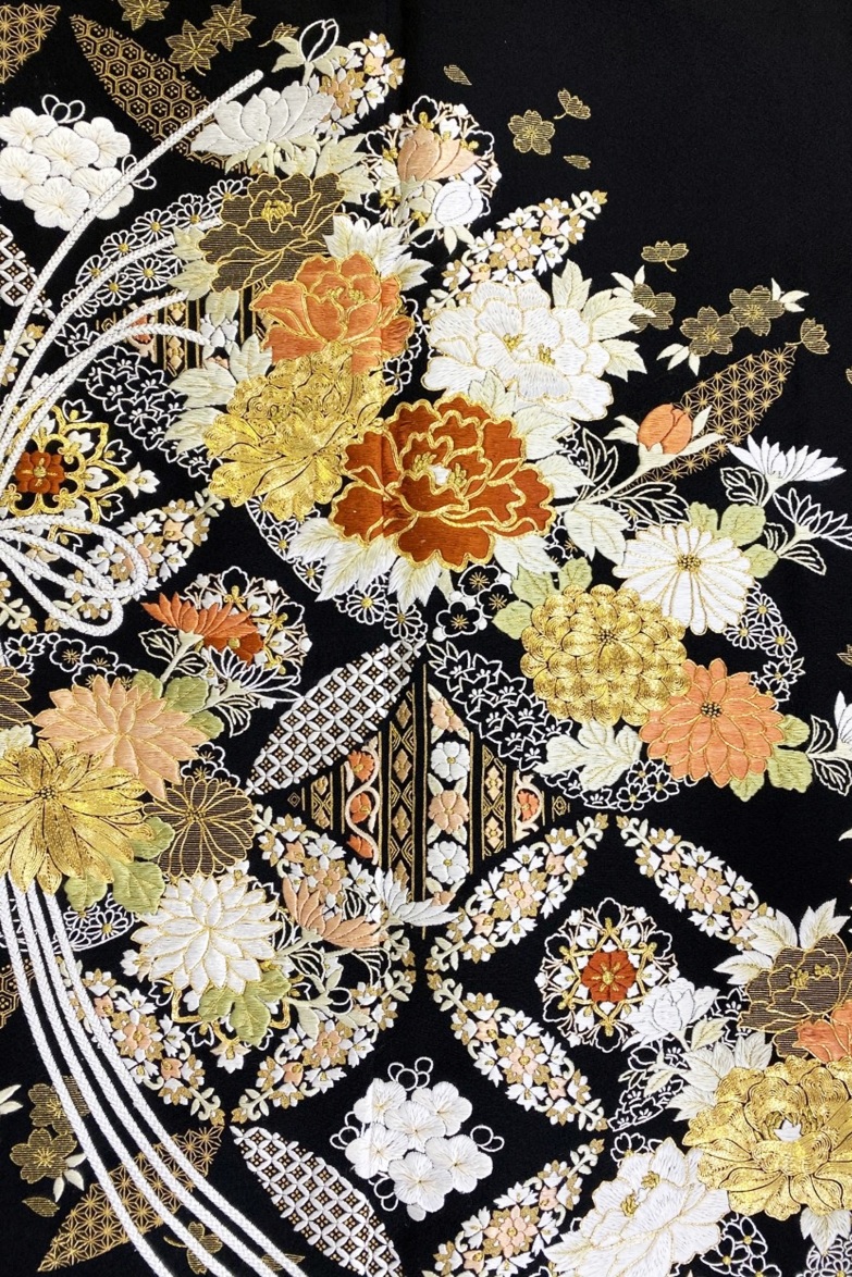 【全国往復送料無料】フルセットレンタル
留袖【6299 熨斗に七宝(総刺繍)】
普通巾(146～163cm/～13号まで)