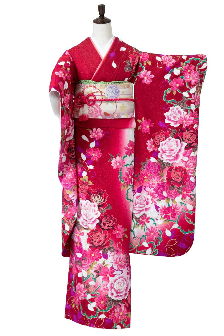 【全国往復送料無料】フルセットレンタル
振袖【541 薔薇花宴】
SM丈(146～160cm/11号まで)