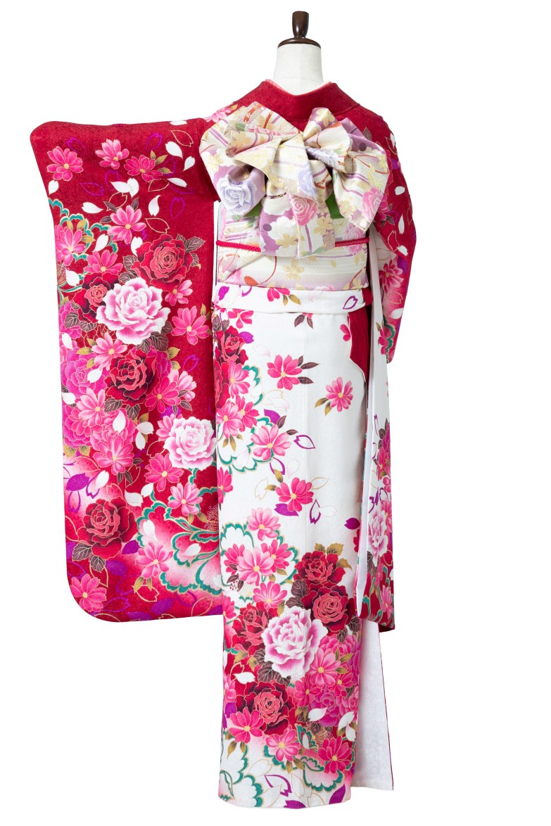 【全国往復送料無料】フルセットレンタル
振袖【541 薔薇花宴】
SM丈(146～160cm/11号まで)