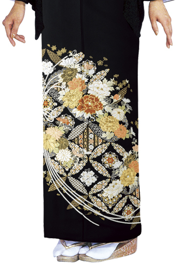 【全国往復送料無料】フルセットレンタル
留袖【6299 熨斗に七宝(総刺繍)】
普通巾(146～163cm/～13号まで)