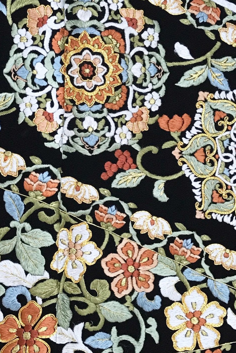 【全国往復送料無料】フルセットレンタル
留袖【6268 熨斗正倉院華紋(総刺繍)】
普通巾(146～163cm/～13号まで)